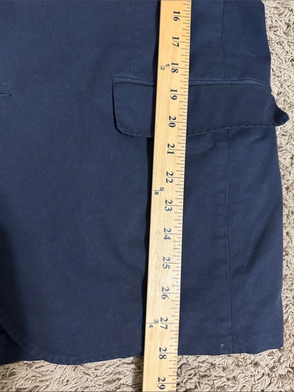 Polo Ralph Lauren Men's Navy Cotton Blazer size 40R Tailored Classic Capsule